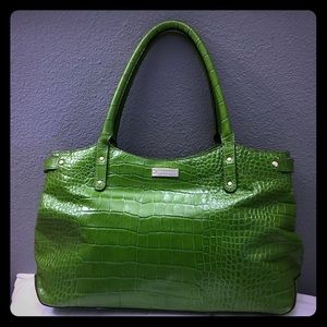 Kate Spade alligator large hand bag  - leather